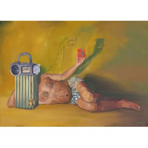 Aakash Jivraj, 27 x 40 Inch, Oil on Canvas, AC-AJ-002